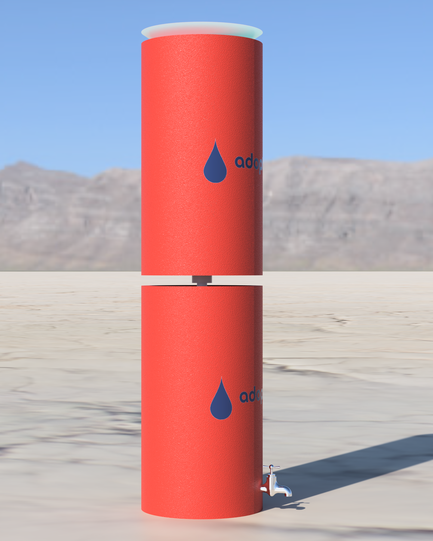 Technical render of the filter structure